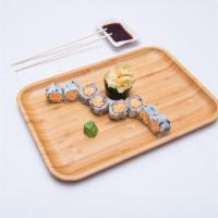 Spicy Kani Sushi Roll · 