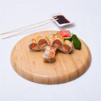Kawaii Roll · Spicy tuna and spicy kani, topped with caviar.