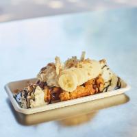 Go Bananas   · Original Liege waffle with whipped cream, banana, drizzled with dark or white chocolate and ...