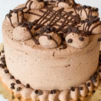 Death by Chocolate Ice Cream Cake · Two layers of chocolate ice cream, gluten free chocolate cake, chocolate buttercream, chocol...