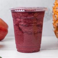 Beet The System Smoothie · Beets, pineapple, spinach, banana, and apple juice.