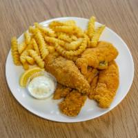 Fried Whiting Dinner · Atlantic whiting fried fresh and served with fries.