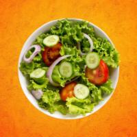 Possessed House Salad  · Our house special fresh greens, tomatoes, onions, cucumbers, carrots, red cabbage, and crout...