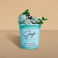 Melrose Mint Chip (V) · Creamy Mint Marbled With Chocolate Flakes. Non-Dairy Dessert. Individual size. 