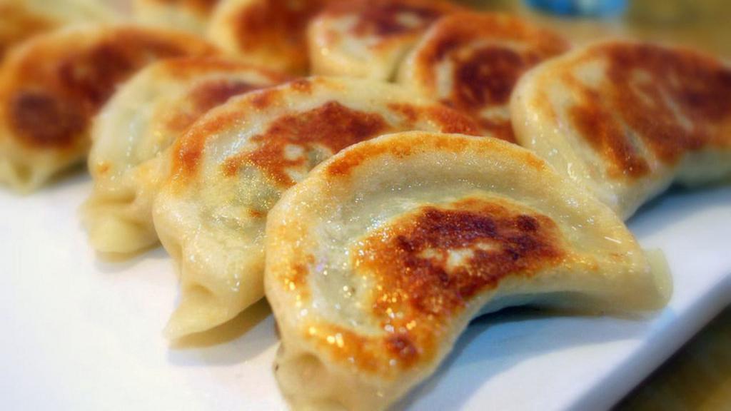 8. Pork dumplings · 6 pieces.