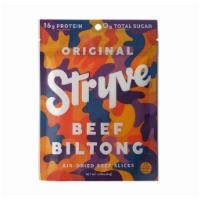 Stryve Biltong Original 2.25oz · Biltong is a process for preserving meat that 
originated centuries ago in South Africa. 
St...