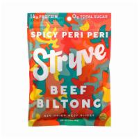 Stryve Biltong Spicy Peri Peri  2.25oz · Biltong is a process for preserving meat that 
originated centuries ago in South Africa. 
St...