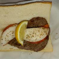 Char-Broiled Rib Eye Steak Sandwich · 6oz broiled ribeye steak seasoned with onions tomatoes and lemon