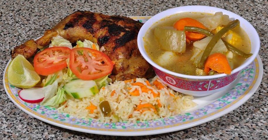 Hen Soup/Sopa de Gallina · Served with rice, tortillas and the Grilled Hen on the side