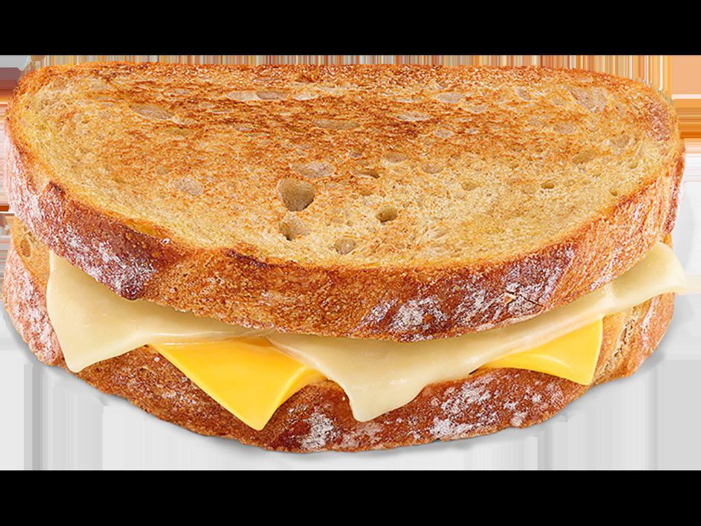 Grilled Cheese · Toasted Sourdough bread with white cheddar and American cheese. Max 12 per order.