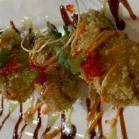 Sexy Jalapeno · 6 pieces. Jalapeno stuffed with spicy tuna, cream cheese & deep fried with chef's special sa...