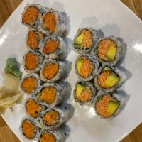 Spicy Roll Combo · Spicy tuna roll, spicy salmon roll, spicy California roll.