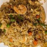 Fried Rice · Upcharge for brown rice.