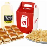 6 Krystals® + 6 Chiks® + Party Fries + Any Half Gallon Beverage · 