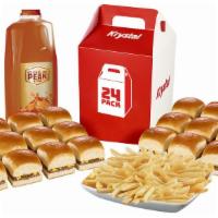 24 Krystals® + Party Fries + Any Half Gallon Beverage · 