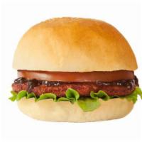 BBQ Pork Burger · Vg pork, lettuce, and tomato.