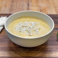 Maryland Cream Of Crab · A true comfort soup! Lumps of Blue crab accompany this creamy, rich soup. Served in a 16 Oz....
