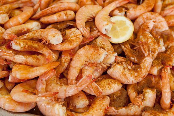 1/2 LB. Steamed Shrimp · Large shrimp steamed in garlic butter and cajun spice.