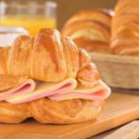Ham, Cheese, Tomato Croissant · A flaky French pastry. 
