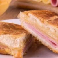 Misto Quente Sandwich · Grilled cheese with ham.
