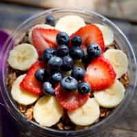Yogurt · Yogurt with fruits, granola, and honey. Yogurt, frutas, granola e mel. Extra yogurt for an a...