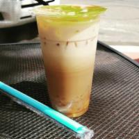 Chai Milk Tea · Shaken with green or black tea and milk.