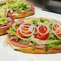 Turkey Club Sandwich · Turkey, cheese, and bacon.