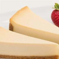 New York Cheesecake · Classic New York cheesecake with creamy satiny texture.