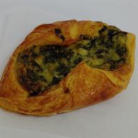 Spinach and Cheese Croissant · A flaky French pastry with spinach and cheese.