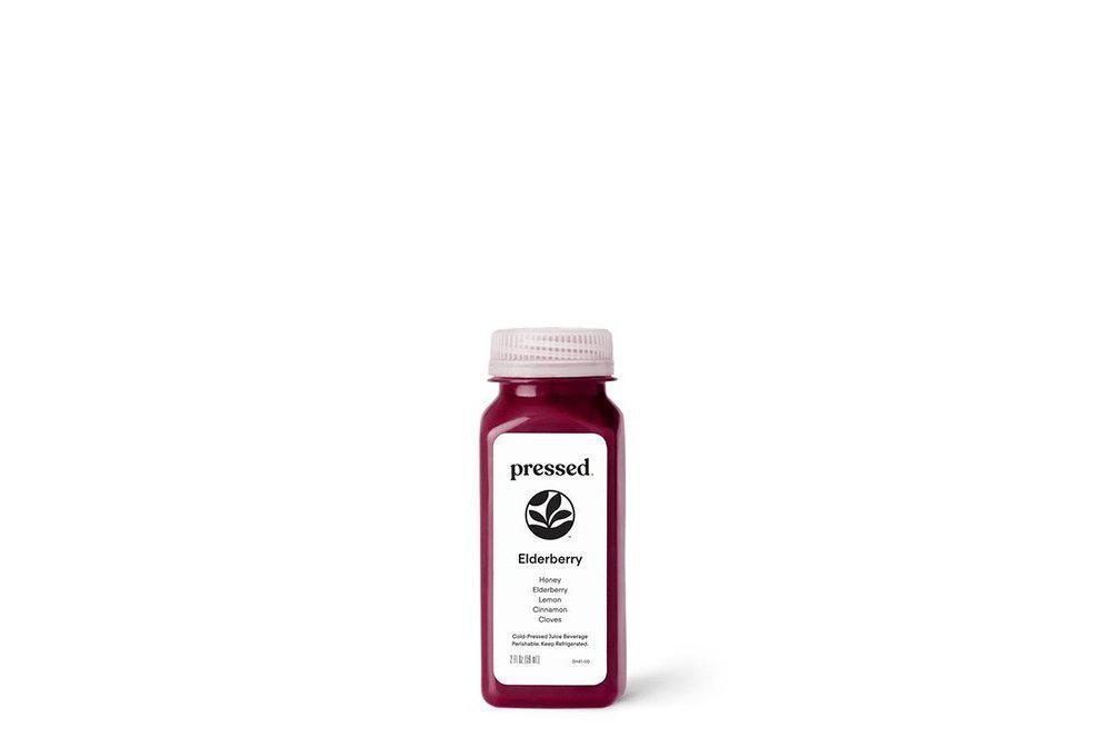 Elderberry Shot · What’s in this juice? It’s a blend of honey, elderberry, lemon, cinnamon and cloves. With a dash of honey, cloves ＆ cinnamon, this wellness shot is made with elderberries, which has been shown to help treat cold ＆ flu symptoms.