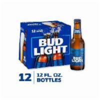 Bud Light Bottle 12PK · .12 pack.12OZ BOTT (THIS ITEM CONTAIN ALCOHOL)
