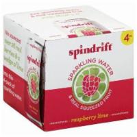 Spindrift Sparkling Water, Unsweetened, Raspberry Lime, 4 Pack - 4 Each · Net wt 0 lb.