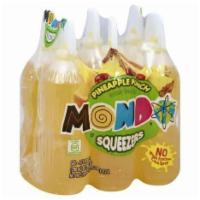 Mondo Squeezers, Pineapple Punch - 6 Each · Artificially flavored drink. Certified gluten-free. No high fructose corn syrup. Produce wit...