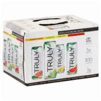 Truly Spiked and Sparkling Spiked Sparkling Water, Citrus Mix Pack, Slim Cans - 12 Pack, 12 oz. Fluid ·  Net wt 9.93 lb. Must be 21 to purchase. 