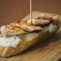 Pulpo a La Gallega Pintxo · Octopus, potato puree, paprika. Slice of freshly baked bread topped with delightful ingredie...
