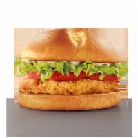Classic Chicken Sandwich · 100% all white meat grilled or lightly seasoned and breaded chicken breast topped with fresh...