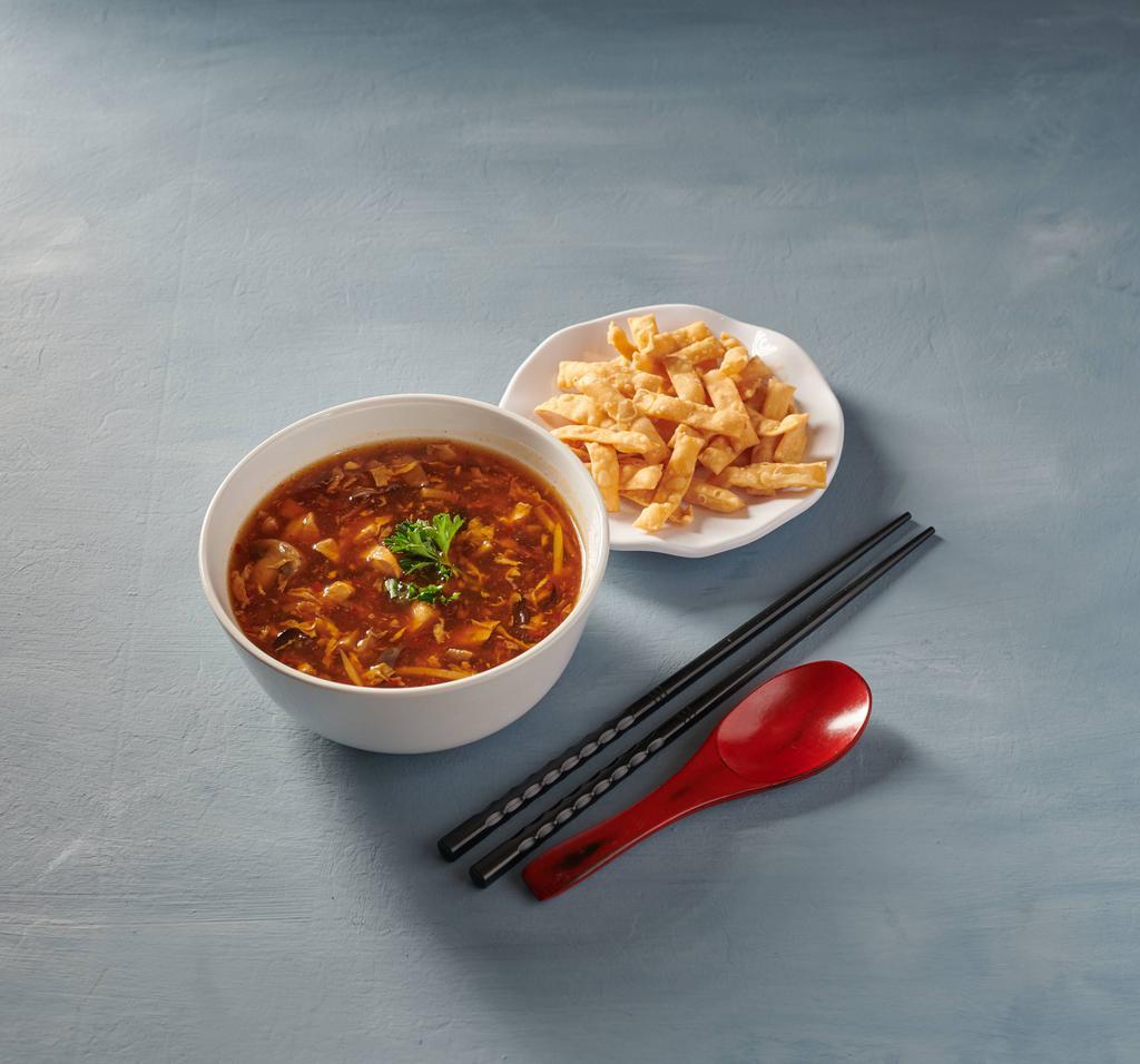 Hot and Sour Soup · Hot and spicy.