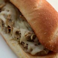 Chicken Cheese Philly Sandwich · Boneless skinless chicken sandwich.