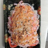 Kani Salad · Crabmeat salad with spicy mayonnaise.