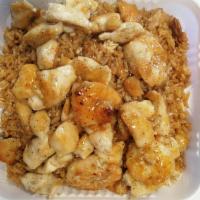 Shrimp and Chicken Hibachi · Served with cabbage, carrot, onion, and broccoli. Rice choice white rice or fried rice or br...