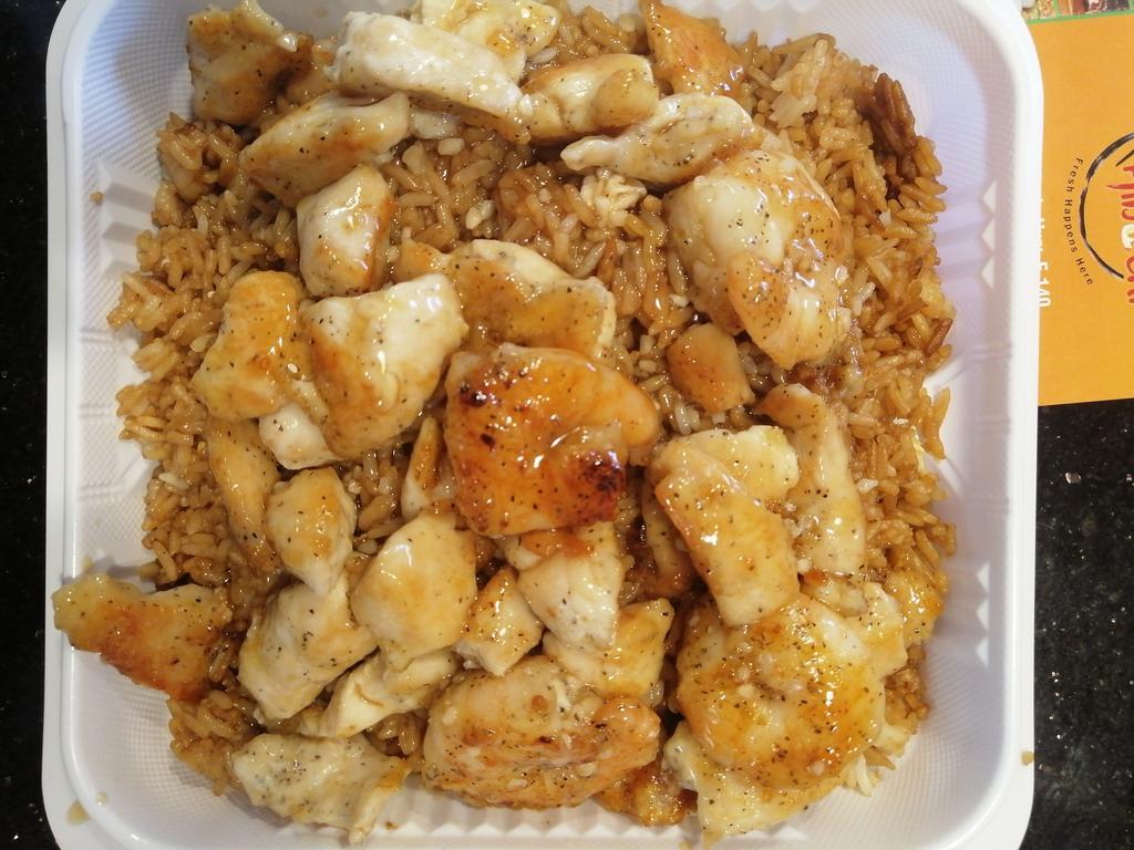 Shrimp and Chicken Hibachi · Served with cabbage, carrot, onion, and broccoli. Rice choice white rice or fried rice or brown rice, or noodle.