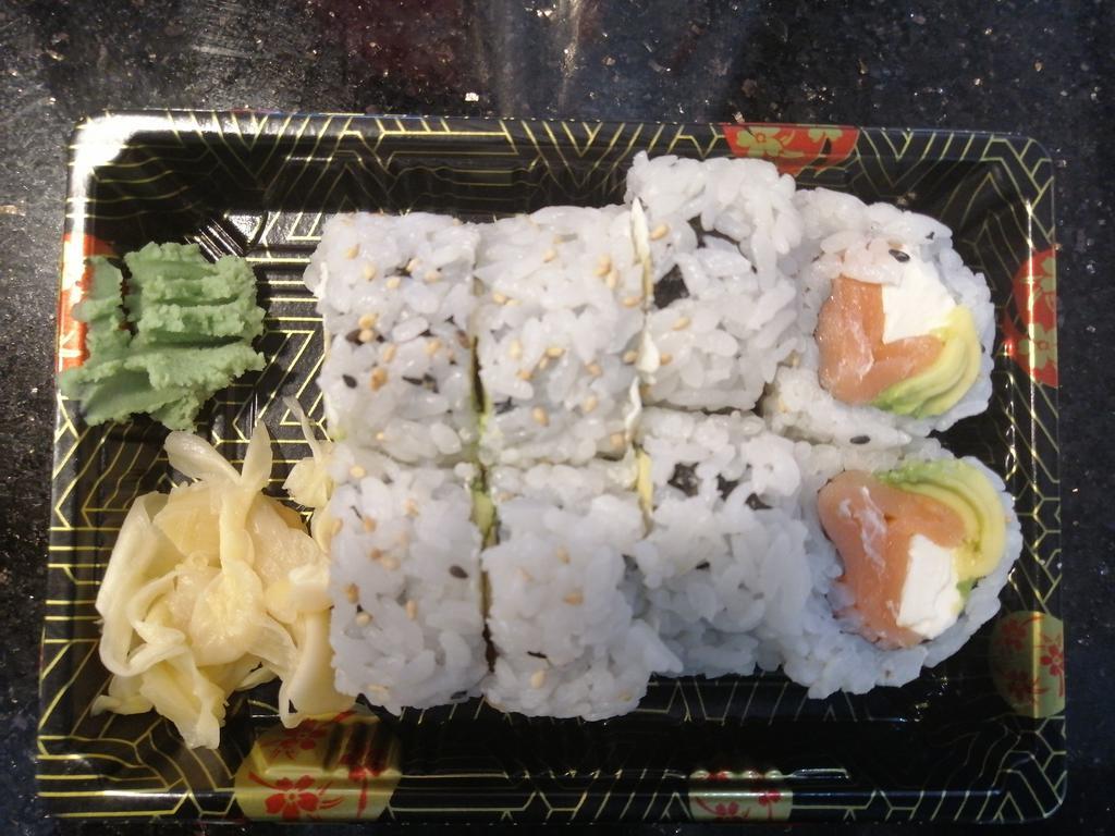 Philadelphia Roll · Cream cheese, avocado, and smoked salmon. Cook roll. 8 pieces.