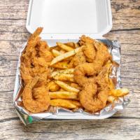 Fried Shrimp Plate with 2 Sides · 9 Fried Shrimp Plate with 2 Sides