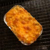 Seafood Mac and Cheese · Personal pan feeds 1-2 will take 30 min to prepare.