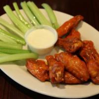 8 Piece Buffalo Wings Platter · Served with french fries and coleslaw. 