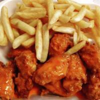 Party Wings · With fries.