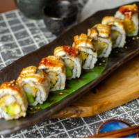 Dragon Special Roll · Shrimp, avocado, eel.