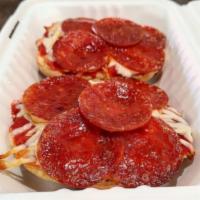 Pizza Bagel/Croissant · Choose between a pepperoni or a cheese pizza bagel. Add any add-ons of your choice if you pr...