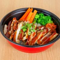 Teriyaki Chicken · Chicken glazed in teriyaki sauce served with White Rice