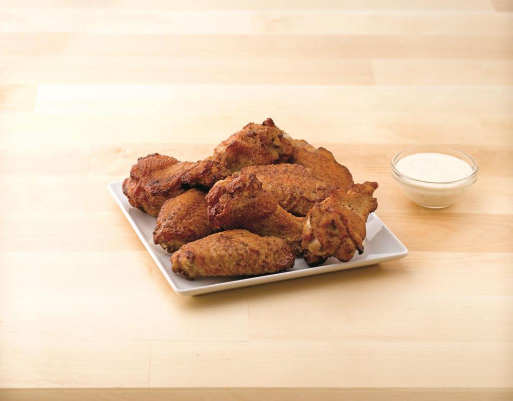 Papa's Wings · Eight oven-baked chicken wings. Served with your choice of two dipping sauces.